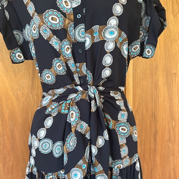 Ralph Lauren dress, with concha belt motif, side pockets. - Picture 2 of 4